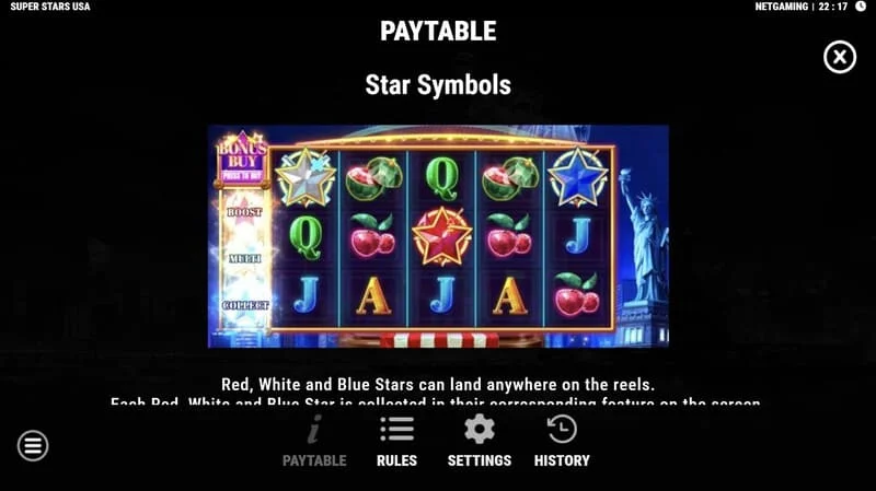 Super Stars USA – zvaigznes-simboli Hold & Win režīmā
